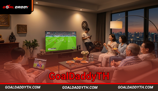 ครอบครัวชาวกรุงเทพฯ กำลังชมพรีเมียร์ลีกบนสมาร์ททีวี ขณะที่บางคนก็สตรีมไฮไลท์บนแล็ปท็อปและสมาร์ทโฟน เพียงเพื่อจะไม่พลาดการแข่งขันใดๆ